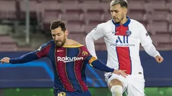 Cruce entre Messi y Paredes en la Champions League.