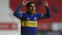 El festejo de Agustín Obando.