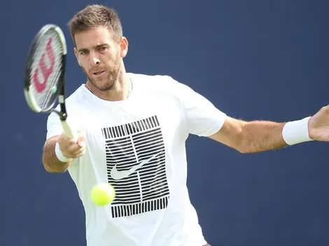 Una imagen que ilusiona: Del Potro entrenando en una cancha