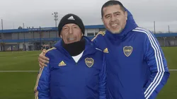 Sonríen Román y Miguel: ingreso en euros para Boca.
