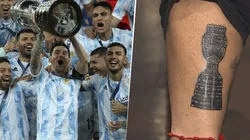 Los jugadores de la Selección que se tatuaron la Copa América (foto: Getty images).