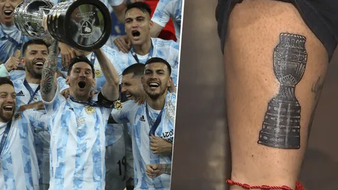 Los jugadores de la Selección que se tatuaron la Copa América (foto: Getty images).