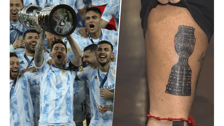 Los jugadores de la Selección que se tatuaron la Copa América (foto: Getty images).