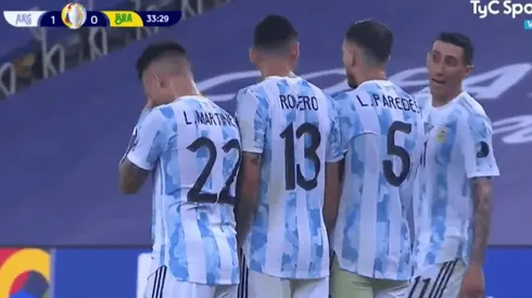 Apareció días después: la frase de Di María antes de un tiro libre de Neymar