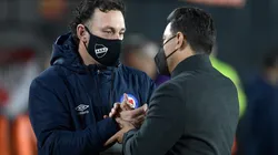 Gallardo y su diálogo con Milito post partido.