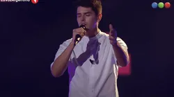 Hernán Lemos, el participante tucumano que cantó una canción de Cristian Castro (Fuente: YouTube La Voz Argentina)