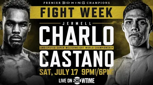 Brian Castaño pelea con Jermell Charlo por el campeonato unificado de superwelter (Fuente: Premier Boxing Champions)