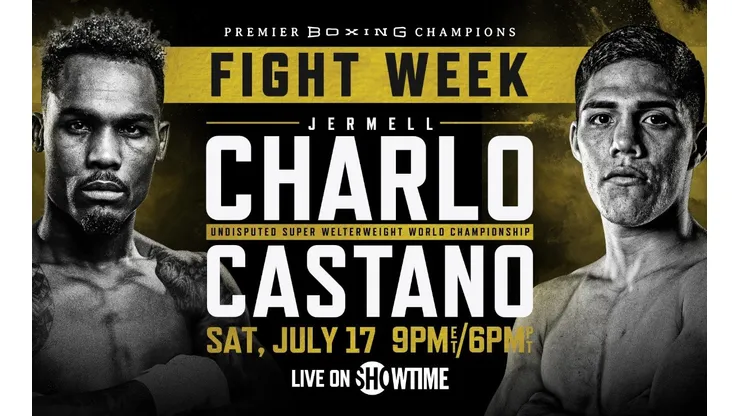Brian Castaño pelea con Jermell Charlo por el campeonato unificado de superwelter (Fuente: Premier Boxing Champions)