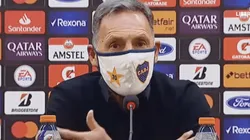 Miguel Ángel Russo, muy enojado con el arbitraje de Boca vs. Mineiro.