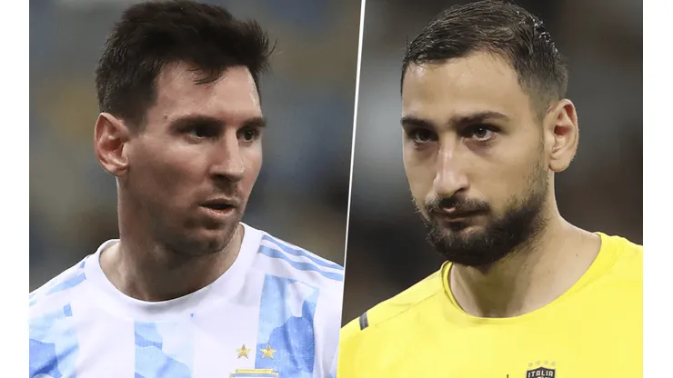 Lionel Messi y Gianluigi Donnarumma. (Fotos: Getty Images).