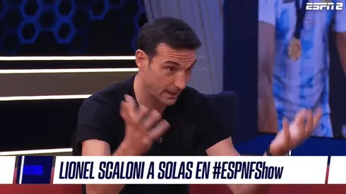 Scaloni bañó en elogios a un jugador.