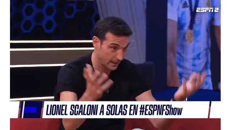 Scaloni bañó en elogios a un jugador.