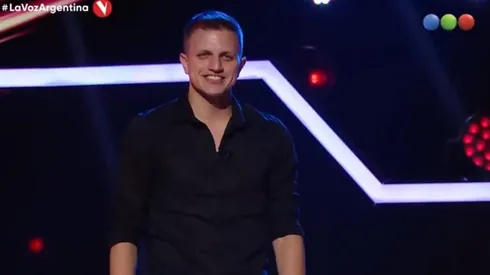 Ezequiel Pedraza tuvo una gran performance en La Voz. (Foto: Telefe).