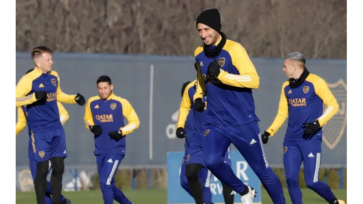 El plantel de Boca se prepara para enfrentar al Mineiro (Foto: Boca vía Twitter)