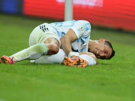 Eternamente agradecidos: así estaba el tobillo de Di María en la final ante Brasil