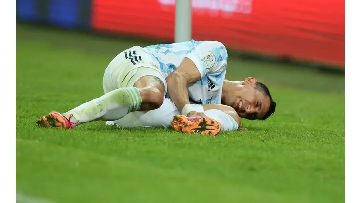 Eternamente agradecidos: así estaba el tobillo de Di María en la final ante Brasil