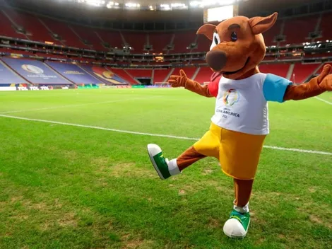 Video: la mascota de la Copa América se metió al vestuario a festejar con Argentina