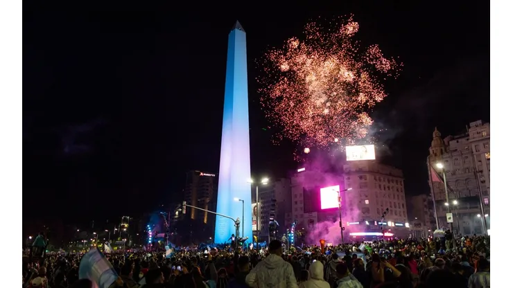 El Obelisco fue el epicentro de los festejos de Argentina campeón de la Copa América (Fuente: Getty Images)