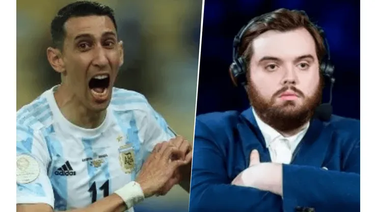 Ibai y un eufórico grito en el gol de Di María.