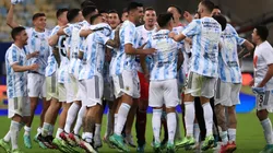 Festejos de la Selección Argentina, campeona de la Copa América 2020 (Foto: Getty Images)