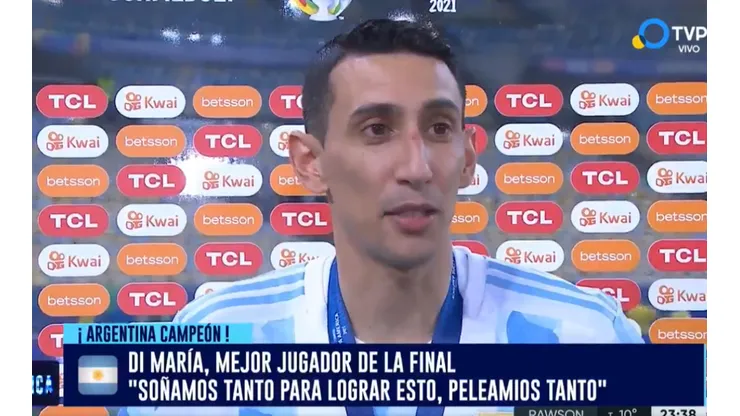 Lo contó él: qué le dijo Messi a Di María antes de la final
