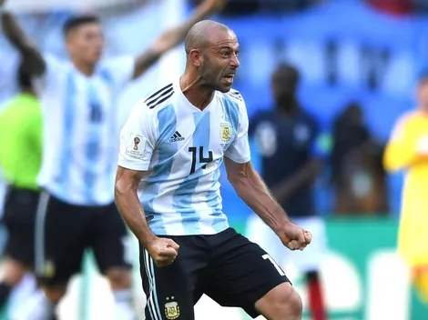 Mascherano, completamente loco en redes después del gol de Di María