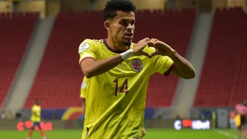Luis Díaz en la Selección Colombia.