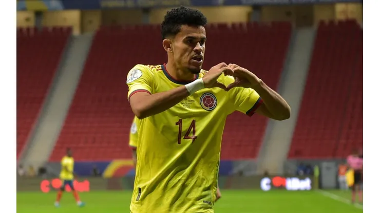 Luis Díaz en la Selección Colombia.