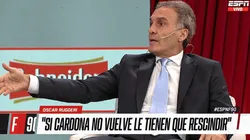 Ruggeri sobre el caso Cardona: "Hay que rescindirle el contrato"