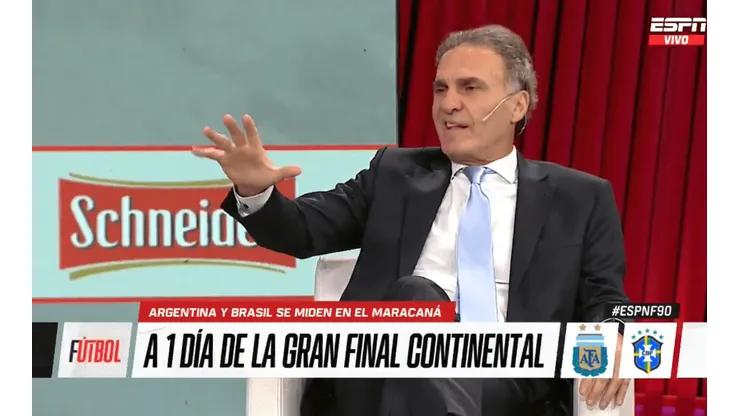 Ruggeri dio su pronóstico de la final de la Copa América.