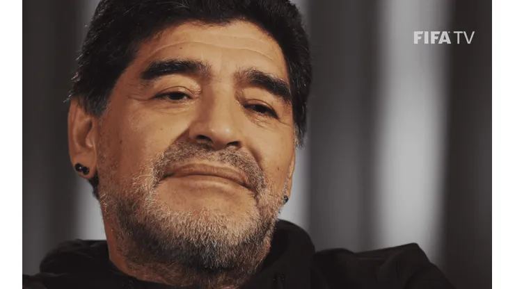 Diego Maradona en diálogo con FIFA TV (Foto: FIFA TV)