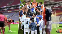 Nico González la ligó en el medio de los festejos.