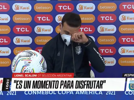 La emoción de Scaloni en la conferencia de prensa tras la clasificación de Argentina