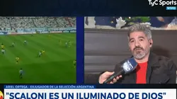 Ortega explicó por qué Scaloni es "un iluminado de Dios"