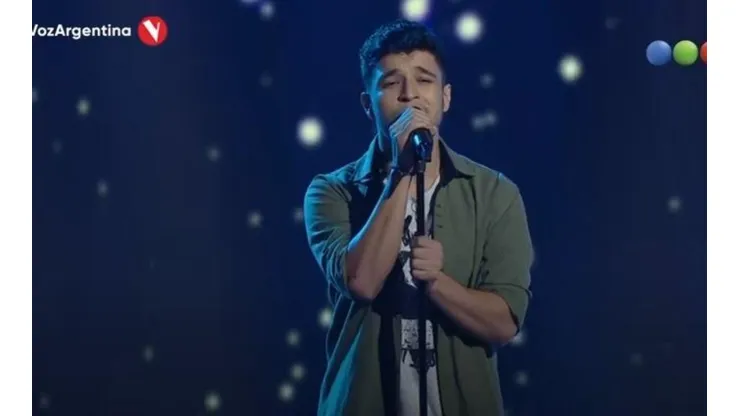Nicolás Olmedo se destacó en su primera participación en La Voz Argentina 2021. (Foto: YouTube Telefe).