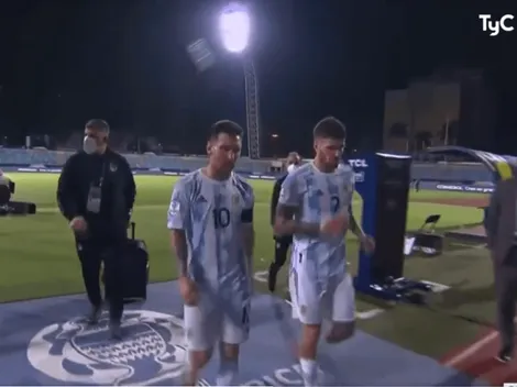 Video: qué le dijo Messi a De Paul cuando Argentina se fue al vestuario