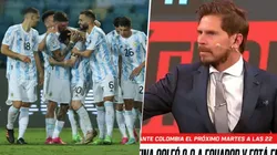 Argentina goleó a Ecuador, pero al Pollo Vignolo no le gustó tanto: "Qué loco, ¿no?"