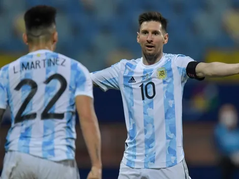 Qué ganas de abrazarlo: Messi metió el 3 a 0 de Argentina con un tiro libre espectacular