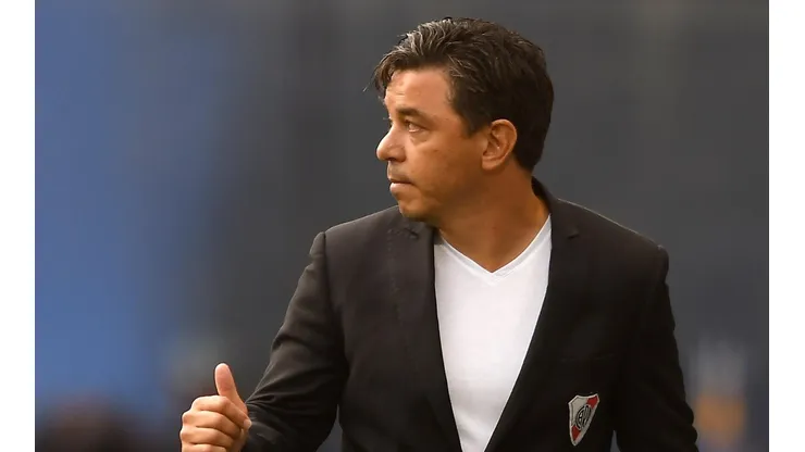 Marcelo Gallardo piensa en la serie contra Argentinos Juniors.