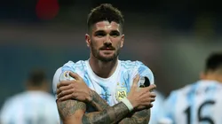 El festejo de Rodrigo De Paul.