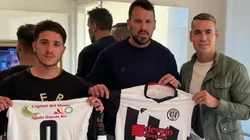 Cristian Fabbiani al momento de la presentación en Fénix.