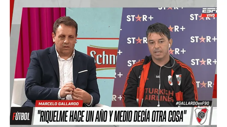 Marcelo Gallardo, duró con Juan Román Riquelme.