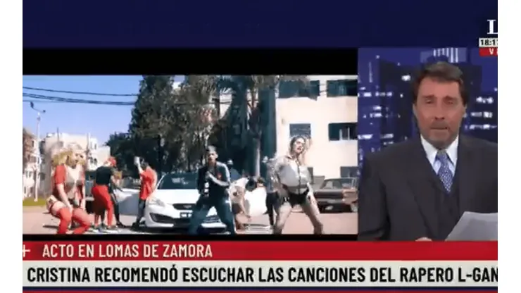 Video: Feinmann se enteró que a Cristina le gusta L-Gante y se puso a analizarlo en vivo