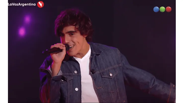 Franco Maceroni, el participante que recibió un zapatazo de Lali Espósito en La Voz Argentina 2021 (Fuente: YouTube La Voz Argentina)