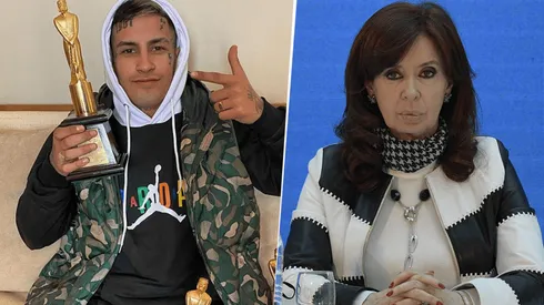 La historia de L-Gante de la que habló Cristina Fernández. (Instagram y Getty Images)