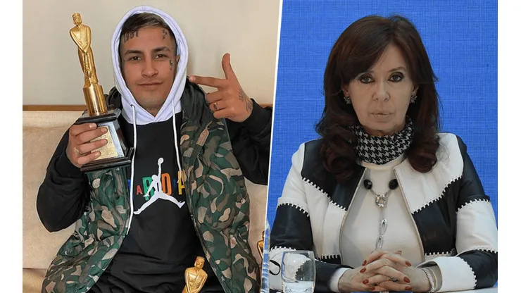 La historia de L-Gante de la que habló Cristina Fernández. (Instagram y Getty Images)