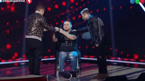 Mau y Ricky formaron un trío con Pablo Santillán, un participante de La Voz Argentina 2021 (Fuente: YouTube La Voz Argentina)