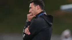 Scaloni piensa el equipo de cara al sábado.