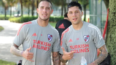 Ya lo apadrinó: la foto de Enzo Pérez con su tocayo Fernández