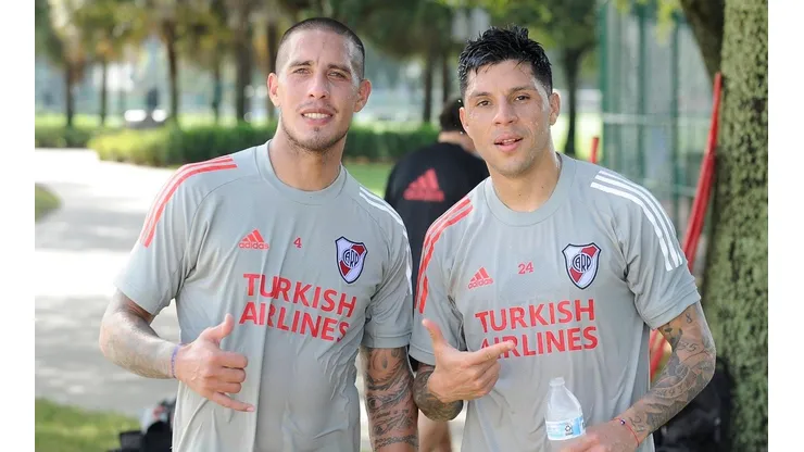Ya lo apadrinó: la foto de Enzo Pérez con su tocayo Fernández